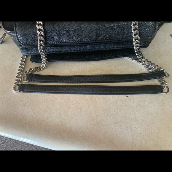 Michael Kors Astor medium studded pebbled leather double chain handle bag NWOT - Picture 7 of 15